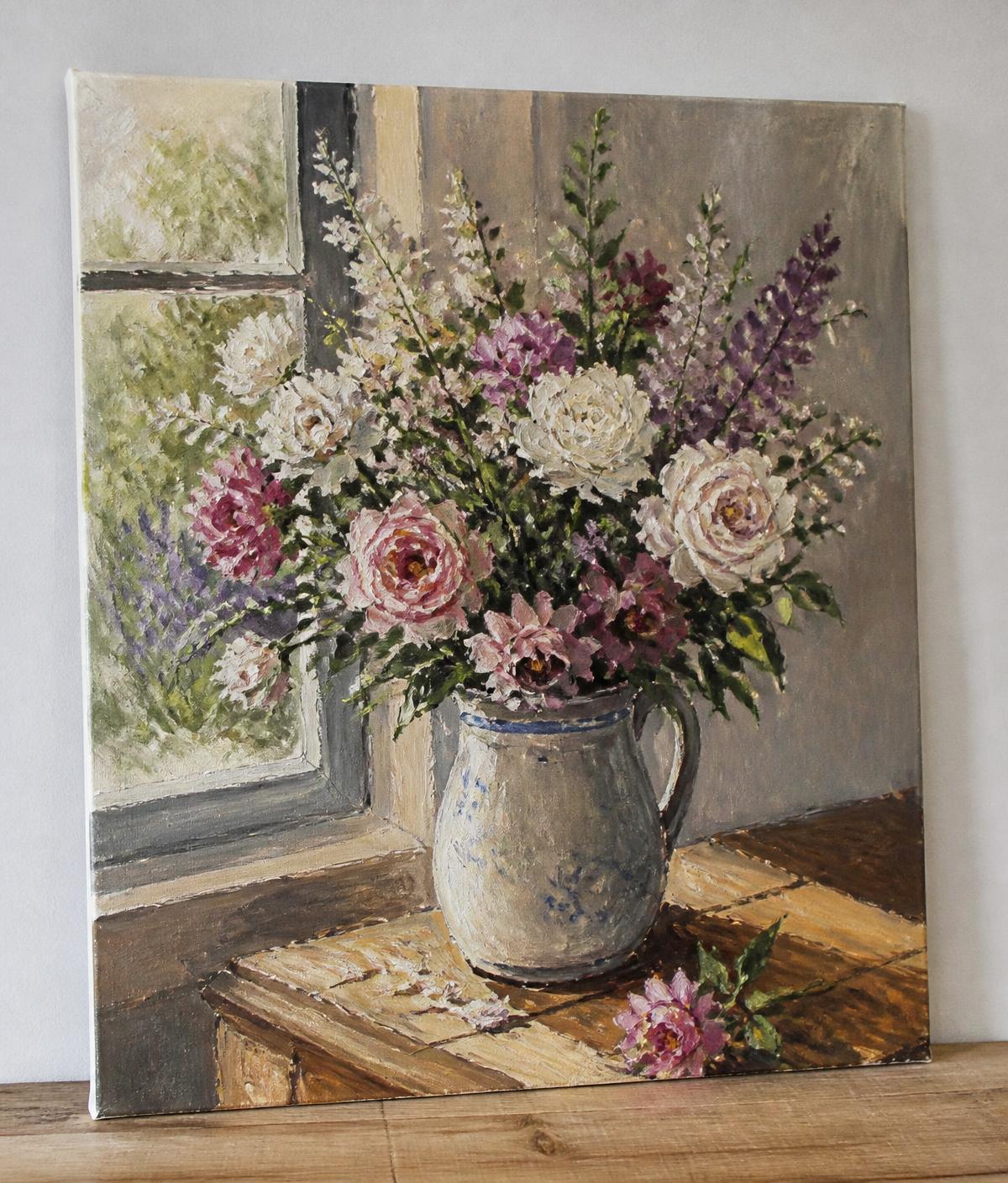 Garden Flowers by the Window